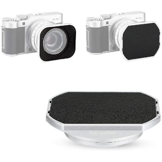 JJC LH-XF35-2 Metal Square Lens Hood for Fuji Fujifilm Fujinon XC 35mm F2&XF 23mm / 35mm F2 R WR Lens On XPro3 XT4 XT3 XT30 XT20