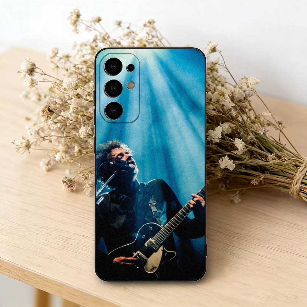 Soda Stereo Gustavo Cerati Handyhülle Für Samsung S25,S24,S21,S22,S23,S30,Ultra,S20,Plus,Fe,Lite,Note,10,Schwarze Hülle