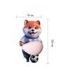 Small Dog Big Belly Pinching Fun Cute Creative Stress Relief Toys Small Fat Diesel Dog Car Crash Sticker Wholesale