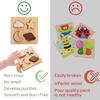 Baby Wooden Montessori Puzzle Stars And Moons Shapes Toys BPA Free Teether Intelligence Developing Games Safety Toddler Gifts
