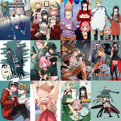 Pittura diamante 5D fai da te Poster anime SPY FAMILY Punto croce pieno di diamanti ricamo mosaico