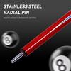OKHEALING Carbon Fiber Pool Cue Black Technology Billiard Cue Sticks 12.4mm Tip Radial Pin Joint 147cm Length 19~20oz Weight, Red
