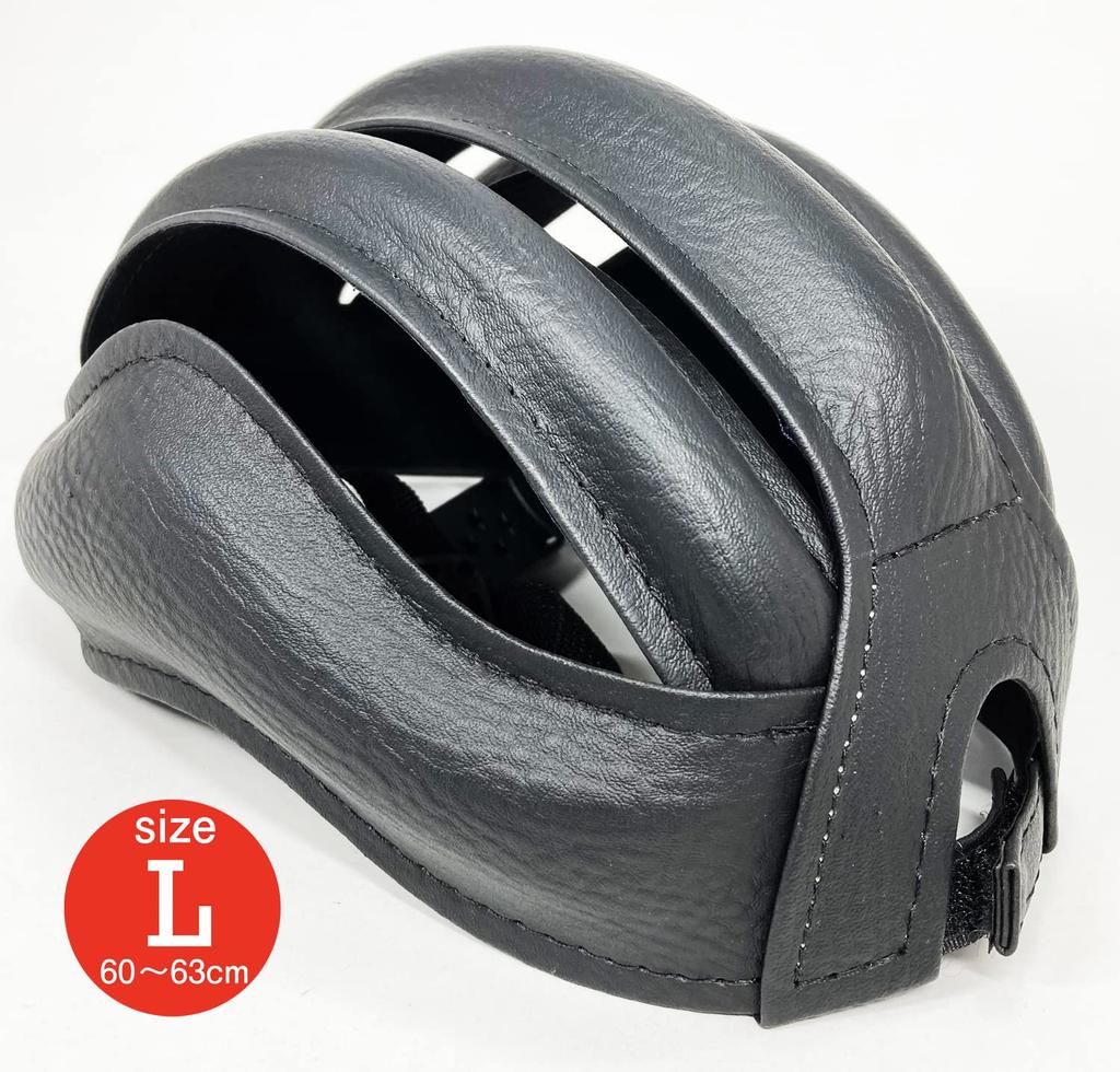 lovell Brimless Cask detachable quick buckle L Black Headgear Head protection (label) One-touch (60-63cm)