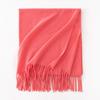 Cashmere Feel Solid Color Women's Imitation Cashmere Scarf Spring Atmosphere Korean Style Versatile Mid Length Shawl Scarf