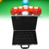 Billiard Balls Storage Box Aluminum Alloy Frame Waterproof PU Cover Lightweight Portable Pool Ball C