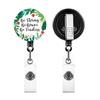 Retractable Badge Holder with Metal Clip Rotating ABS Badge Holder for Student Teacher Doctor Nurse Badge Holder