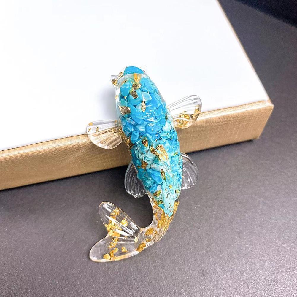 Charming Fish Ornament for Car and Home Decor Crafted from Natural For Crystal