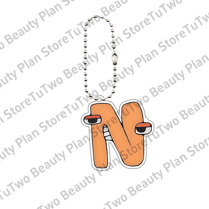 

26 Letter Anime Alphabet Lore Cartoon Creative Acrylic Keychain Chain Women Men Bag Charm Accessories Jewelry Car Pendant Gifts about 5cm