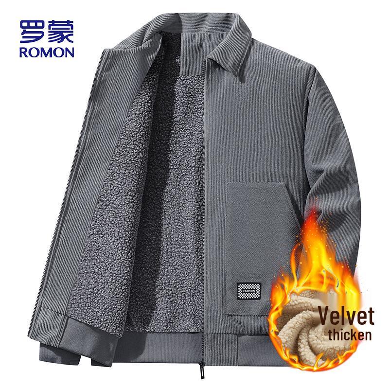 

ROMON Men s Corduroy Lapel Jacket XL