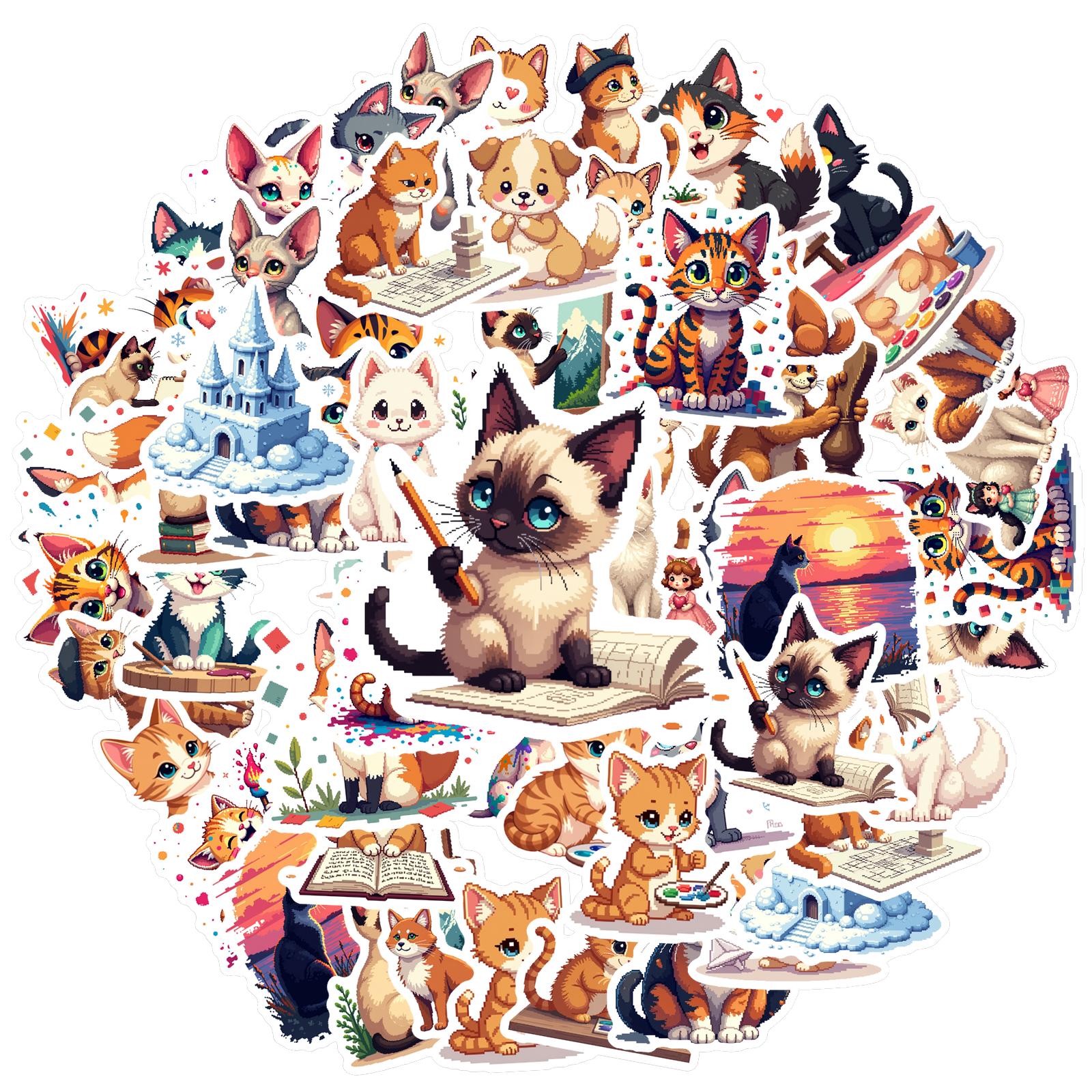 35pcs-100pcs Cute Stickers Cartoon DIY Stickers Stickers For Laptop Motorcycle Luggage Phone DIY Phone Guitar Laptop