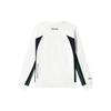 Fila Letter Embroidery Color Block Round Neck Pullover Vintage American Sweatshirt Men Sweatshirt Cloud-White F11M319201F-WT