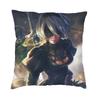 Fashion Anime Cartoon Game Nier Automata Square Throw Pillow Cover Decoration Printing Sexy Girl Yorha Cushion Cover For Car