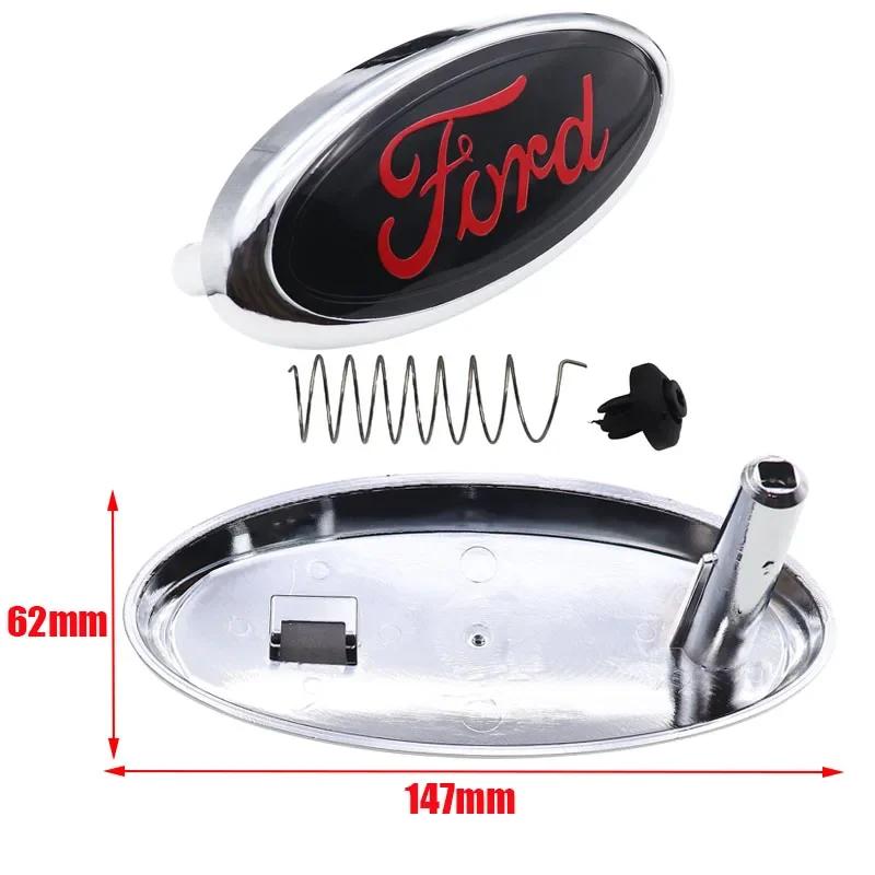 Samolepka na auto 2025 Horká 1ks 3D Ford 147mm 1pin ABS Přední logo auta Přední mřížka Zadní nárazník Zadní dveře kufr Samolepka Znak samolepka