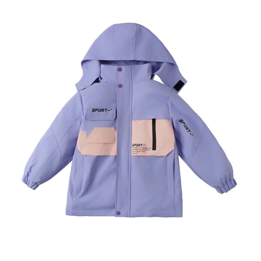 Kids' Thickened Ski Suit Set: Warm DuPont, Three-Proof Mountaineering Jacket for Boys & Girls, Primary School Students, Three-Piece.