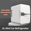 48W 6L 174x235x239mm Mini Car Refrigerator Large Capacity Low Noise Fridge Small Freezer Car Home Dual Use Refrigerator