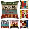 Mediterranean Letter Home Love Pillow Case Cushion Cover Sofa Bed Car Decoration