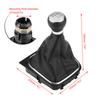 Gear Shift Knob Gaiter Cover 6 Speed Car Gear Shift Knob Lever Stick Gaitor Boot Cover for  6 MK5 MK6  2005-2014