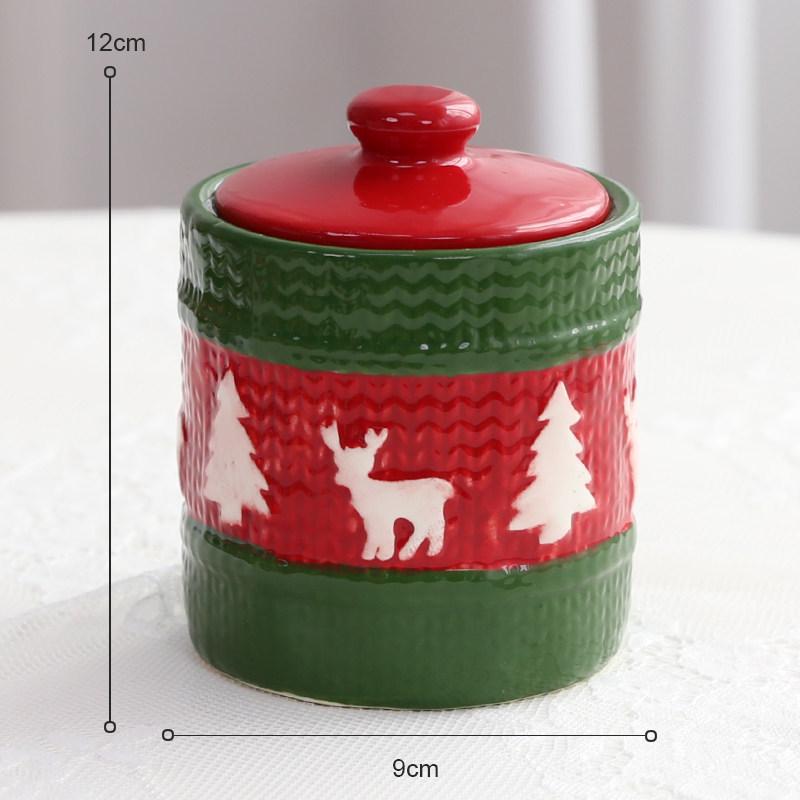 Festive Ceramic Christmas Tableware & Tea Set with Decorative Ornaments No Specifications