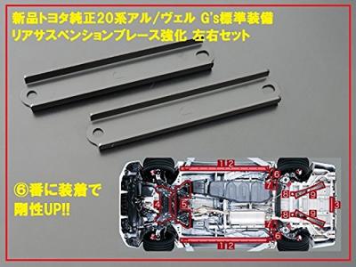 Toyota Motor Corporation Belföldi Toyota 20-as sorozat megerősített hátsó felfüggesztés merevítő és jobb oldali rögzítőeleme kompatibilis más felszereltségi szintekkel 2008. május 2015. január