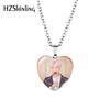 Fashionable Heart Shaped Bts Necklace Pendant With Alloy Metal And Elegant Design