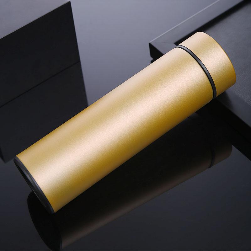 Stainless Steel 500ml Thermos Bottle Portable Leak-proof Vacuum Flask Insulated Coffee Water Bottle with Tea Partition Drinkware