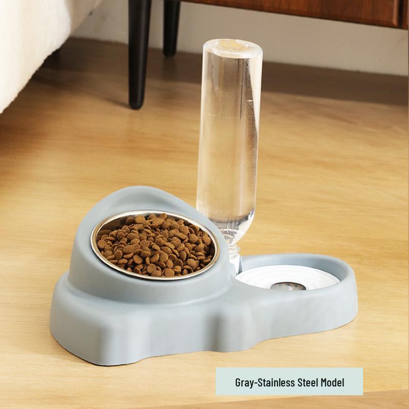 Dual-Use Ceramic Pet Feeder & Water Dispenser for Cats and Dogs