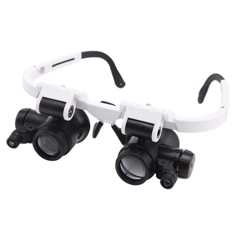 9892H-1 Eyeglass-Style Magnifier with LED Lights for Mechanical Repairs