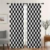 2 Pieces of Retro Blackout Curtains-polyester Grommet Curtains-machine Washable Filter Translucent   Suitable for Home Decoration