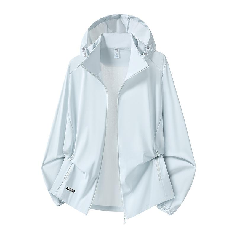 UPF10 + New Sunscreen Clothing for Men and Women Loose and Quick-drying Ice Silk Jacket Outdoor UV Protection Light Skin Clothing for Women