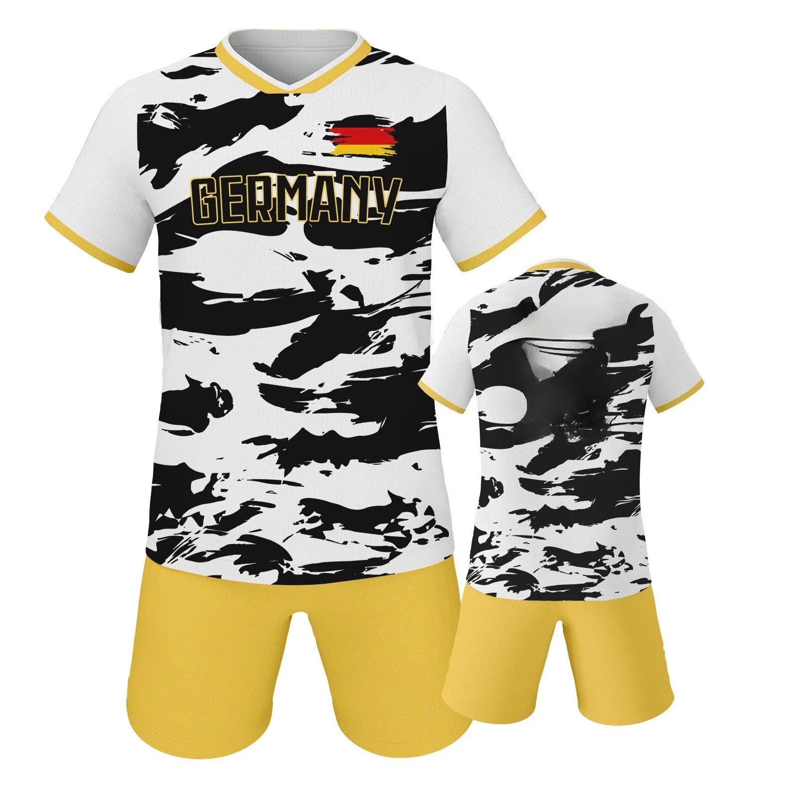 Soccer Jersey Shorts Germany Football Set School Team Club Training Jerseys XS