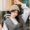 Japanese Beanie Hat for Various Head Size Winter Autumn Thickened Pullover Hat for Casual Travel Street Wear Domed Hat