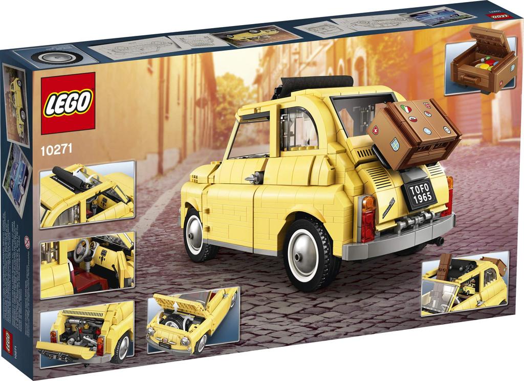 LEGO Creator Expert Fiat 500 10271 Toy Car Building Set for Adults and Fans of Model Kits Sets Idea, New 2020 (960 Pieces)