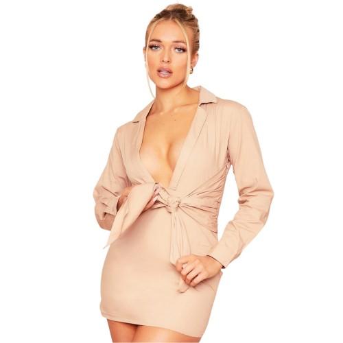 Missy Empire Womens/Ladies Plunge Mini Dress