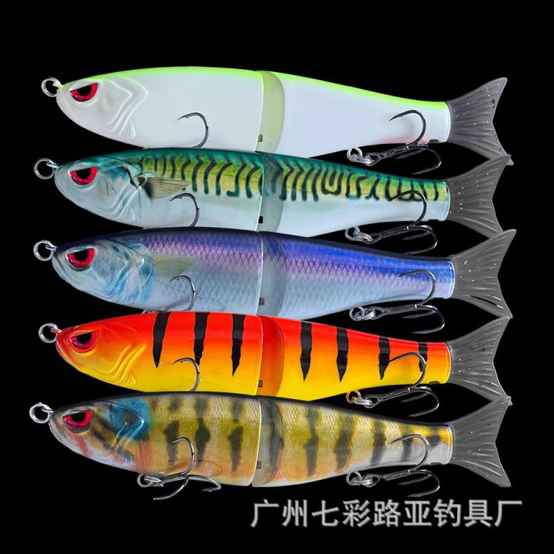 Multi-Jointed Topwater Jerkbait Lure 65g/19g With Rattling Beads 3X Treble Hook Sea Freshwater Bass Pike Fishing