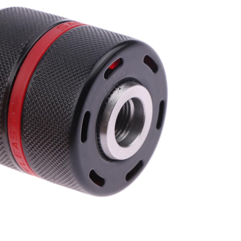 Self-Locking Drill Chuck 0.8-10Mm Thread 3/8-24Unf 75X40Mm Ratchet Keyless Metal Drill Chuck For Electric Drills