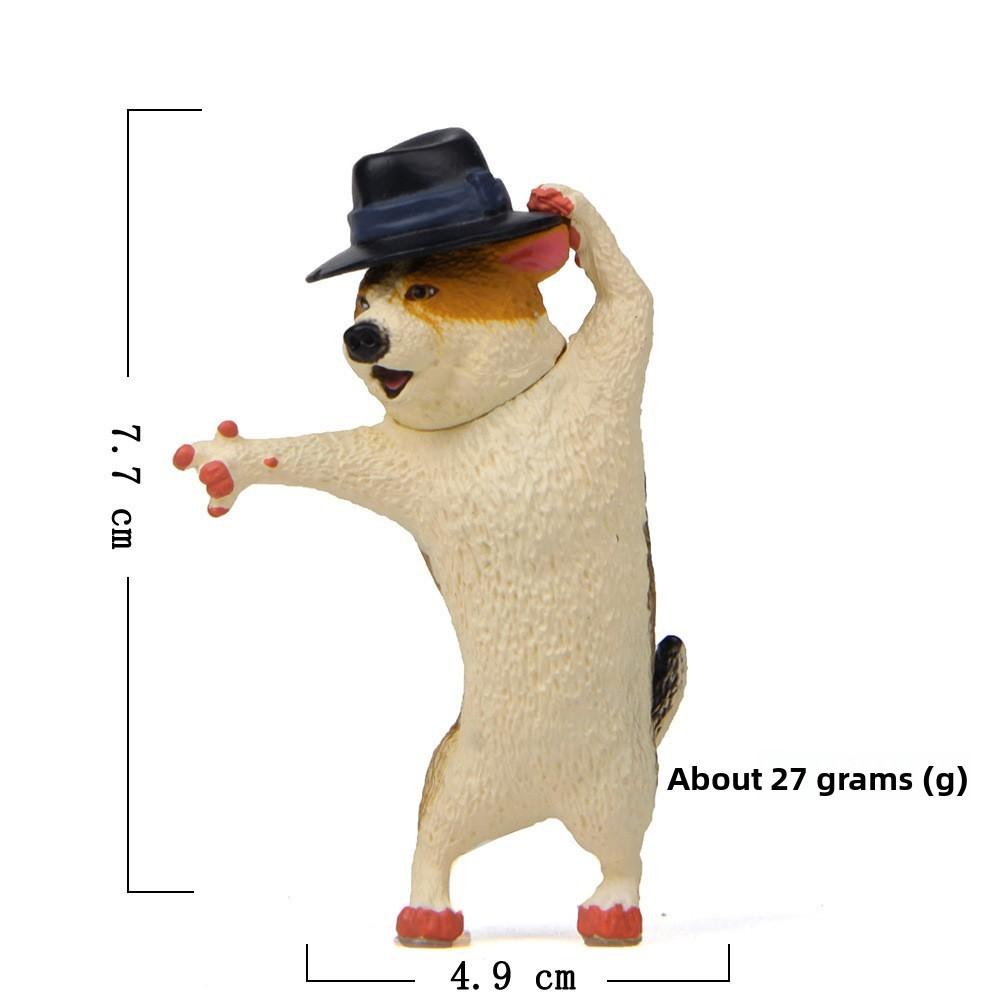 Корга Шиба-ину и Сибирский хаски Смоляные украшения с дизайном Лунной походки Подарок для YellowBlack