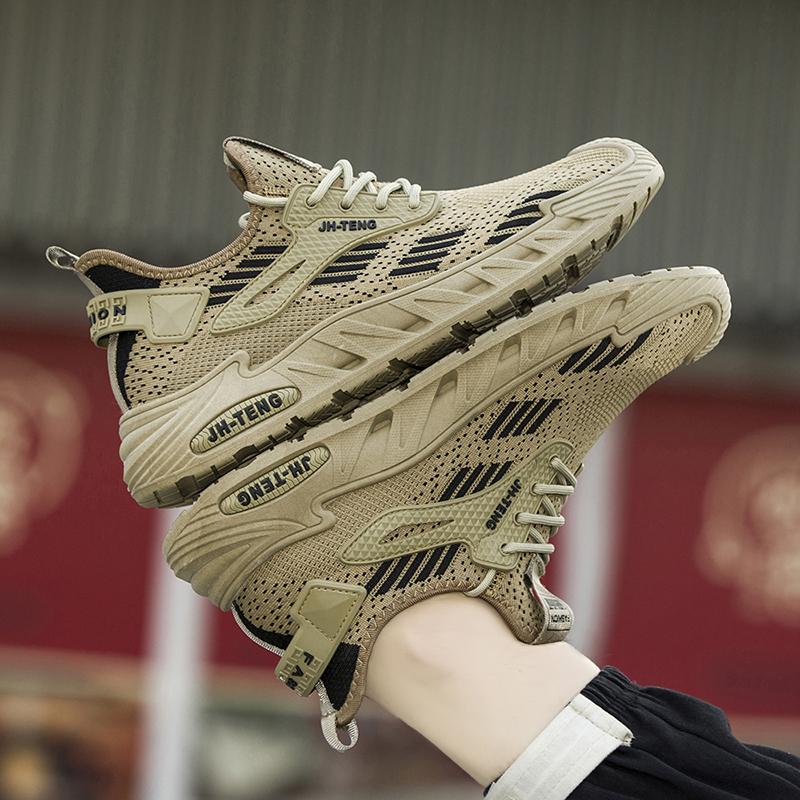 Casual Sneaker Loafers Men's Autumn Sneakers Platform Sports Shoes Ventilate Shoes for Men Non-slip Sports and Leisure Fabric