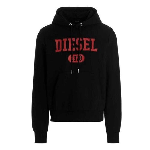 Diesel Mens Varsity Logo Hoodie