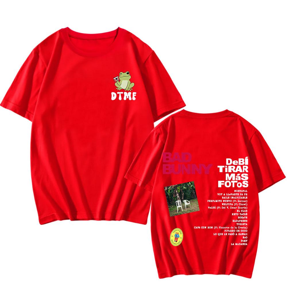 DTMF DeBí TiRAR MáS FOToS New Album T Shirt Bad Bunny Women/men Tee-shirt Graphic Printing Hip Hop Tshirt Sudaderas Retro Tees
