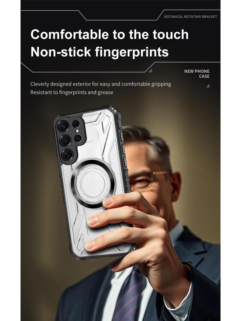 Cross-border Battle Shadow Magnetic Case for Samsung S26 Ultra Galaxy A56 A16 - Drop-proof CD Pattern and Protection