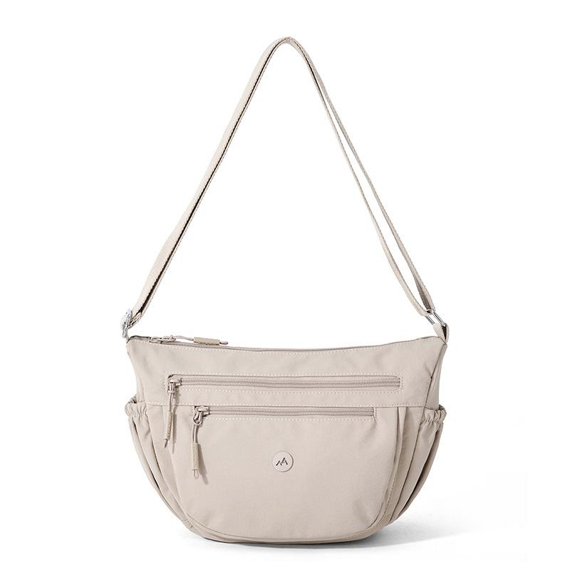 Nylon Große Kapazität Leichte Damen Umhängetasche Muttertasche Einfarbige Crossbody Tasche