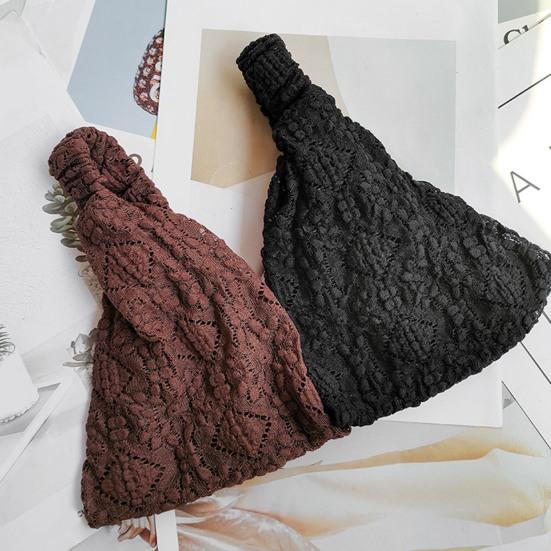 Breites Stirnband, einfarbig, schweißabsorbierender Kopfschmuck, hochelastisch, breiter Kopfwickel, Haarschmuck