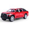 Xmwcj1 1:32 Toyota Tundra Pickup Car Model Diecast & Toy Metal Off-Road Vehicles Car Model Simulation Sound Light Childrens Toy Gift
