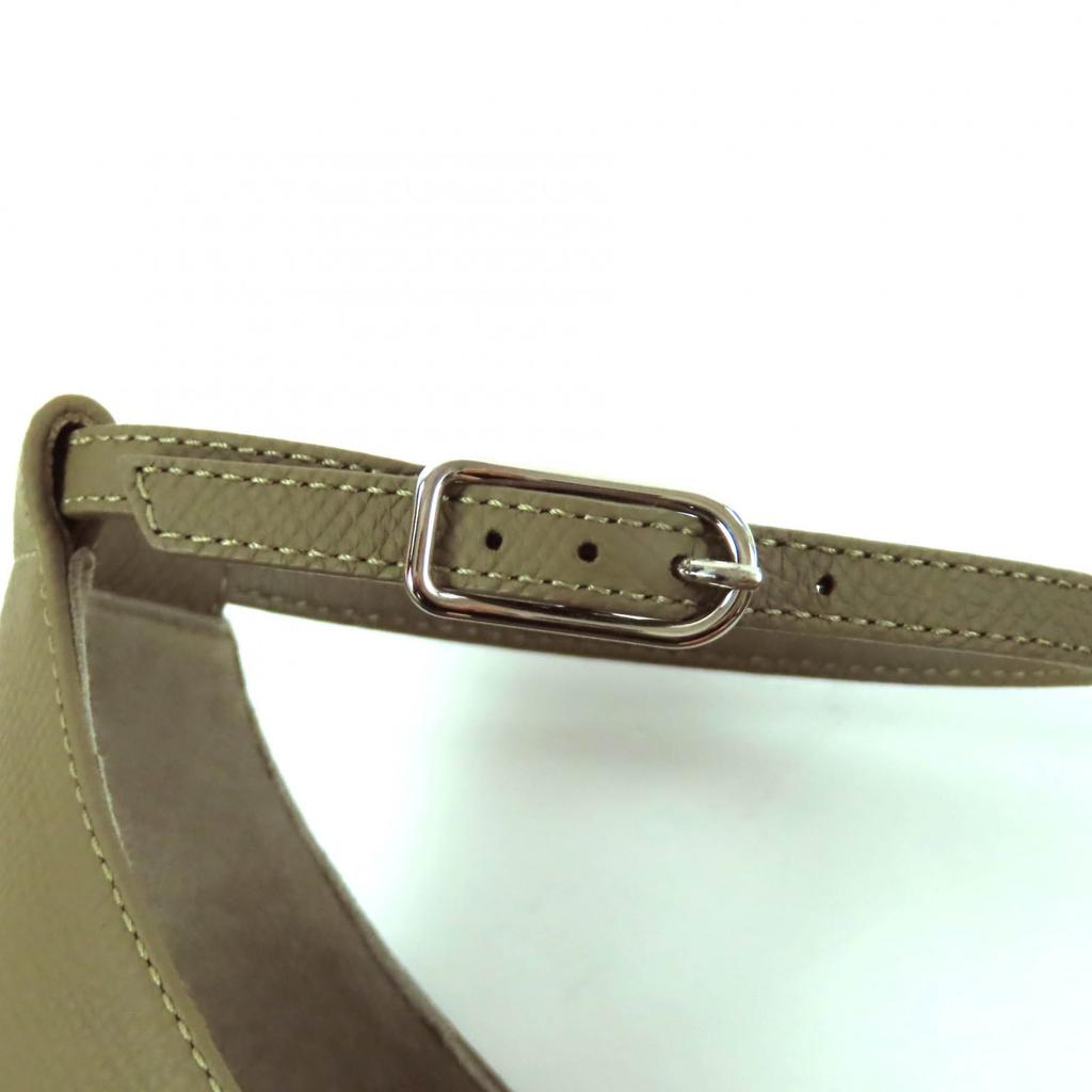 Excellent HERMES Sandals Santorini Epsom Leather Women 38 Used