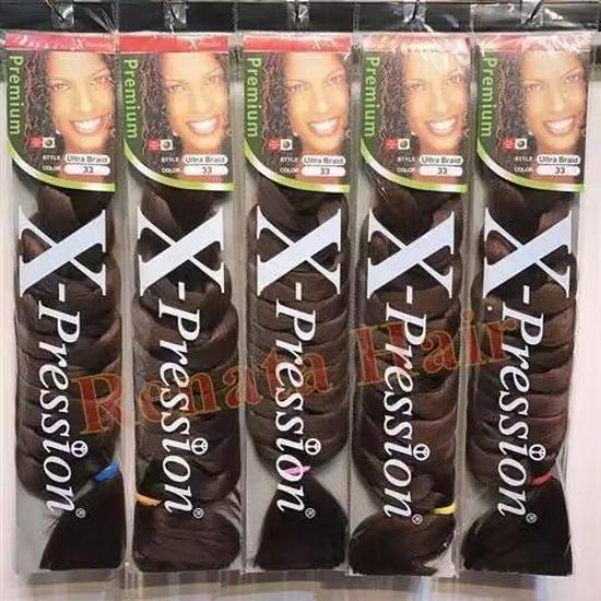 

Xpression 82 Довгий Дредлок Перука - Африканська Чорна Коса, 165г