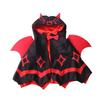 Double Satin Red Wing Devil Pet Cape with Bow Tie Pet Cosplay Cape  Festive Party