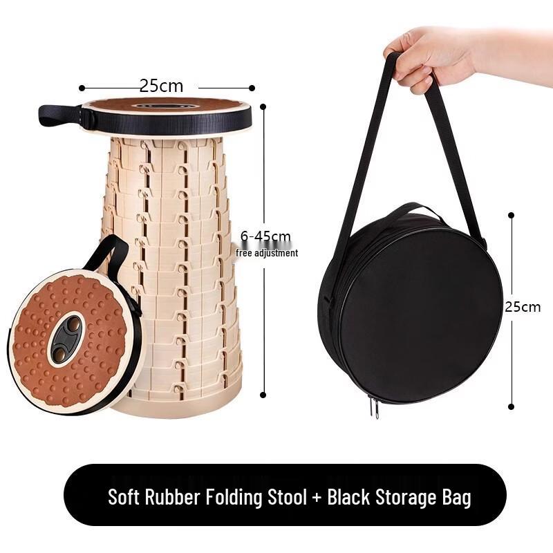 OIMG Portable Folding Telescopic Camping Stool