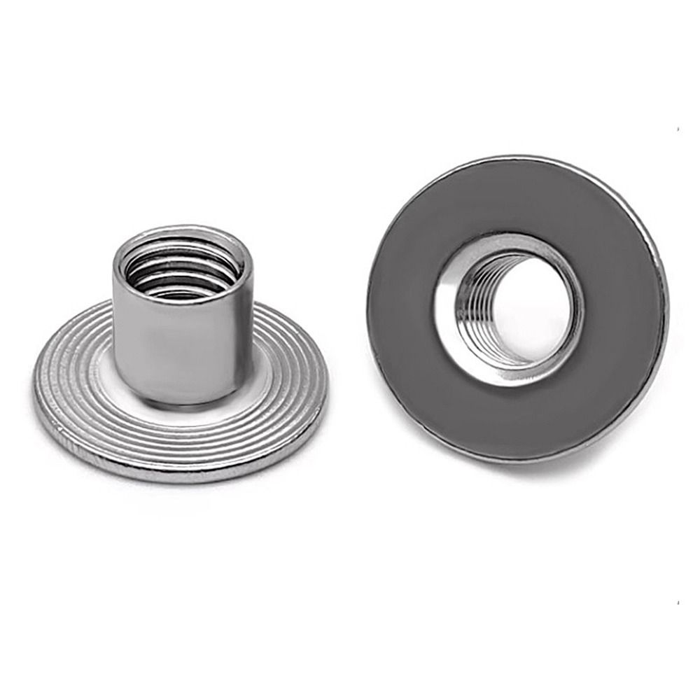 30Pcs Round Base Tee Nut M6 M8 Mounting Hardware Fastener  for Furniture Sheet Metal Woodworking