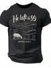 Christian T-Shirt Matthew 18 14 Verse & Sheep Design - He Left The 99 To Find Me Religious Faith A