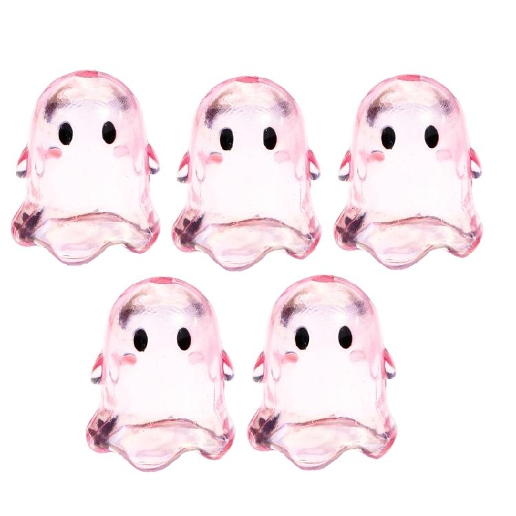 Pack of 5 Clear Acrylic Beads Necklace Bracelet Beads Acrylic Texture Loose Beads Set Handmade Jewelry Component